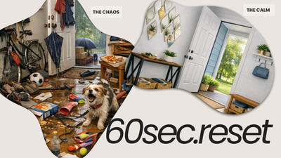 The 60-Second Reset: Why Your Entryway Dictates Your Mood.