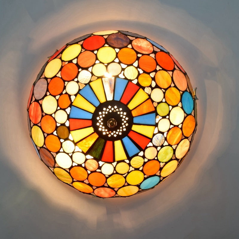 Tiffany Stained Glass Ceiling Light – 40cm