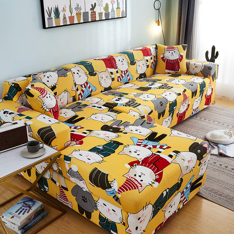 Modern Graphic Stretch Sofa Cover