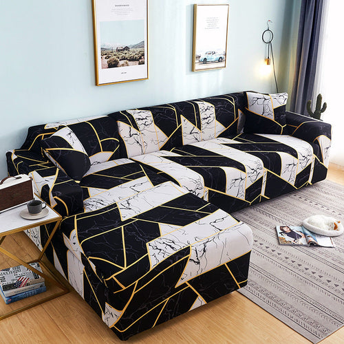 Modern Graphic Stretch Sofa Cover