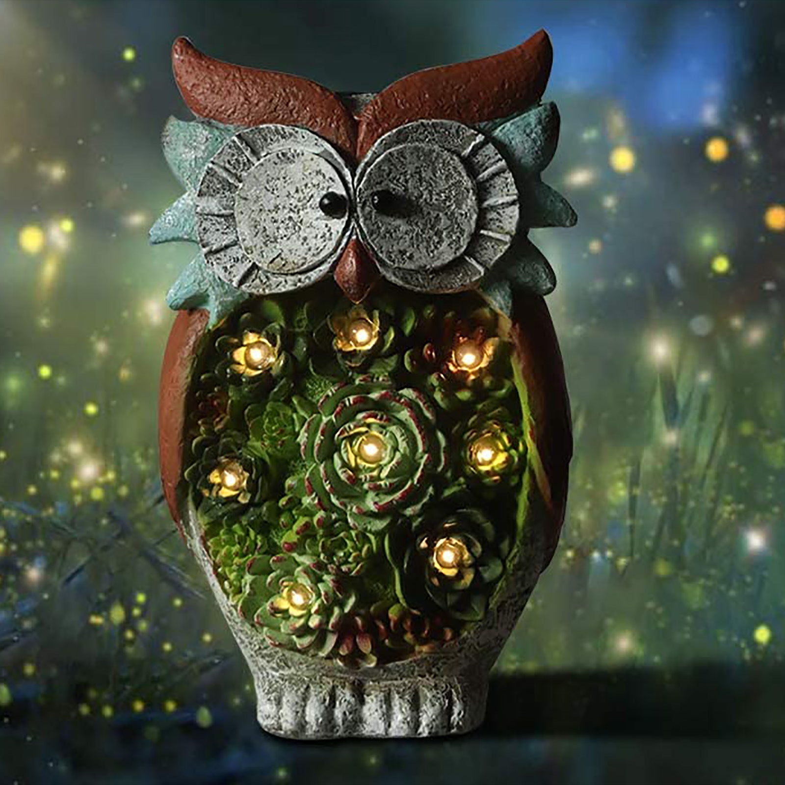 Solar Owl Garden Light