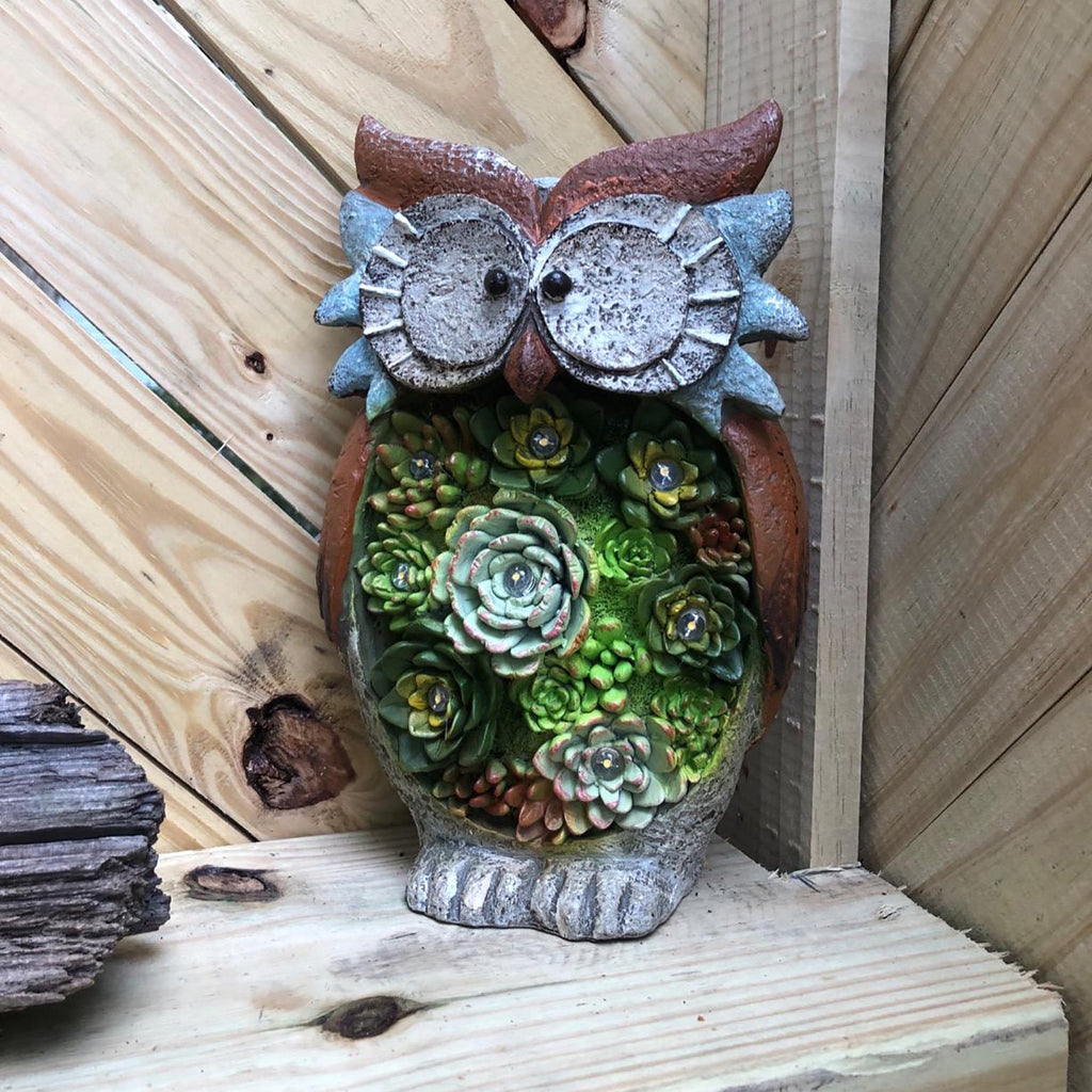 Solar Owl Garden Light