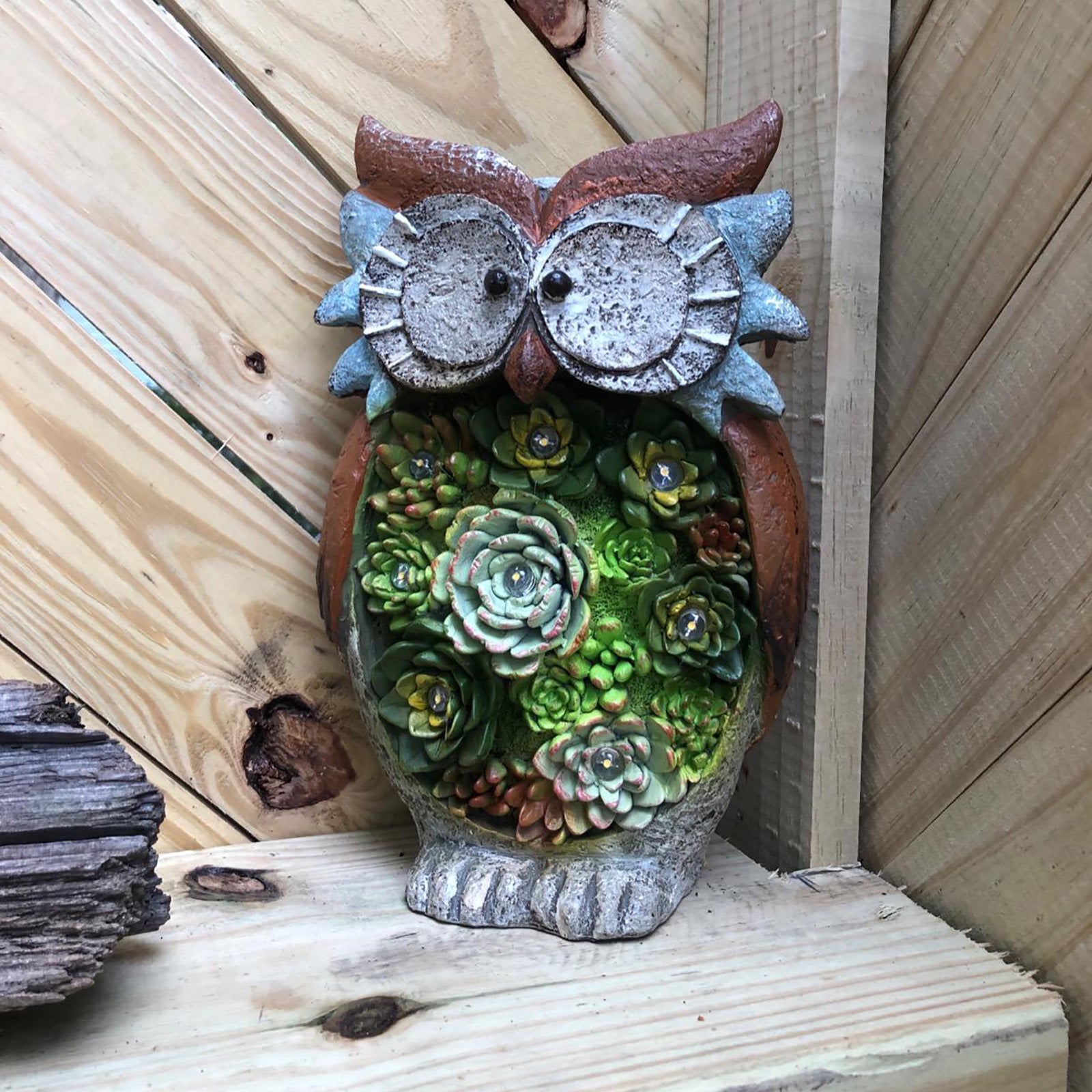 Solar Owl Garden Light