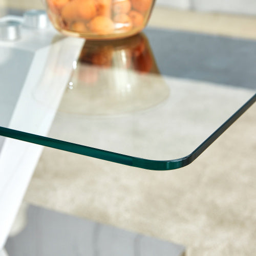 LuxeGlass™ – Moderne minimalistisk sofabord med hærdet glasplade &