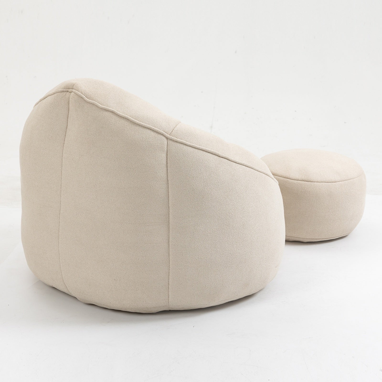 The CloudSoft Bean Bag Chair with Footrest