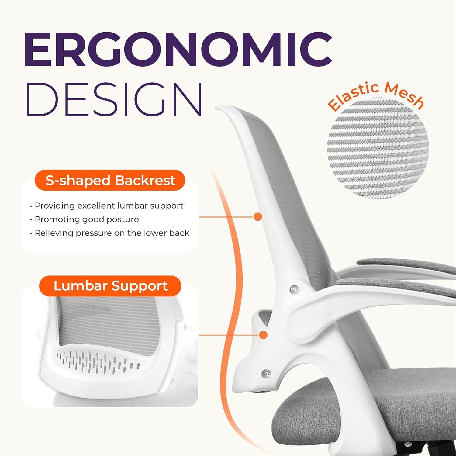 Ergonomic Desk Chair with Lumbar Support
