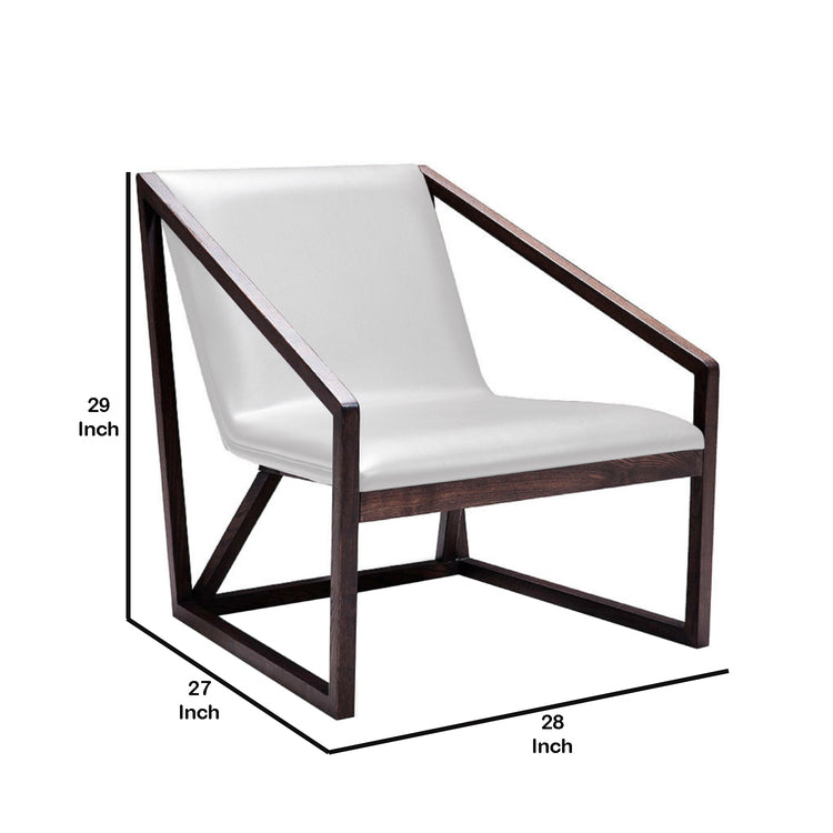 Eco Leather Lounge Chair — Grey