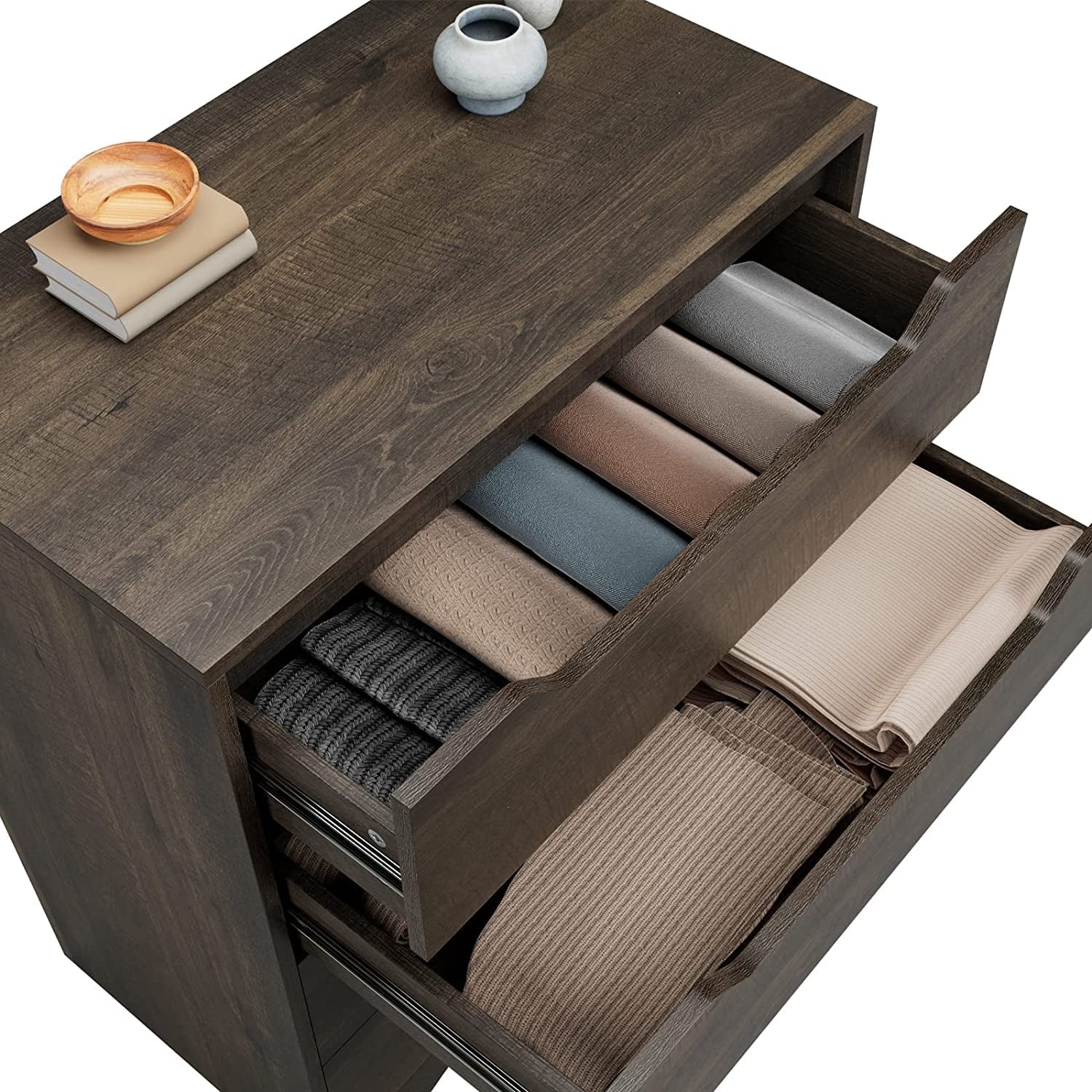 Dark Brown 4-Drawer Dresser