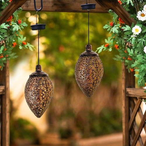 Solar LED Hanging Lantern for Outdoor Garden