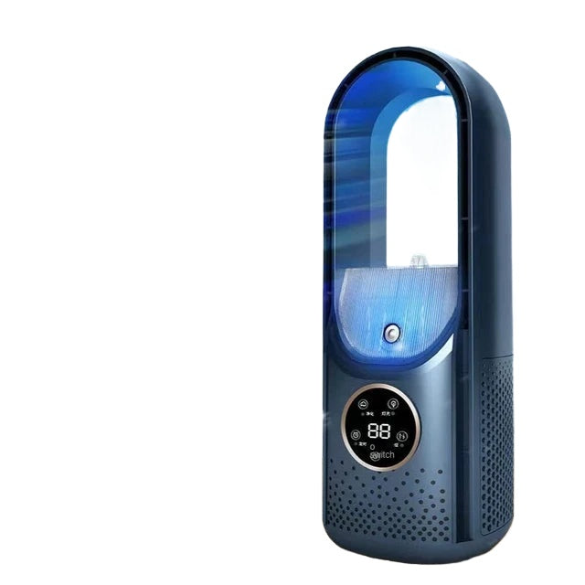 Portable USB Air Cooler & Humidifier Fan — 6 Speeds, Silent, with Timer