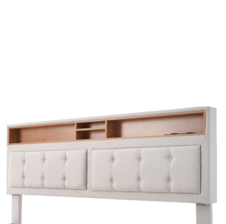 Upholstered Storage Bed with USB Charging