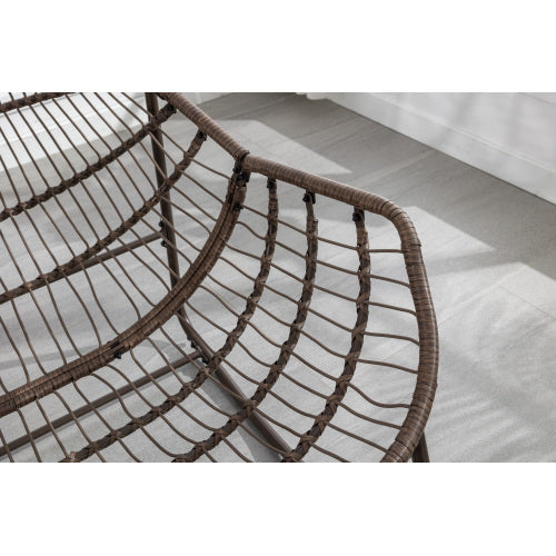 Comfortable Metal Rocking Chair - Indoor & Outdoor