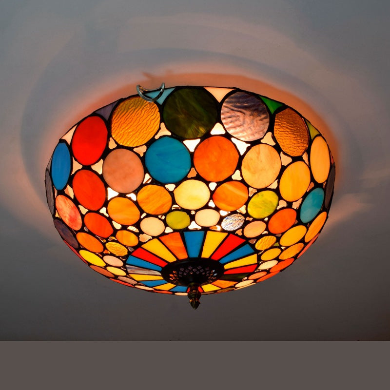 Tiffany Stained Glass Ceiling Light – 40cm