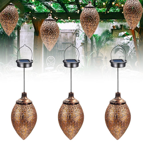Solar LED Hanging Lantern for Outdoor Garden