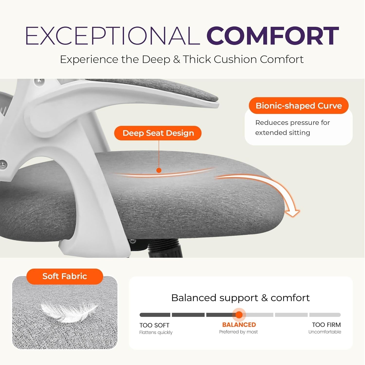 Ergonomic Desk Chair with Lumbar Support