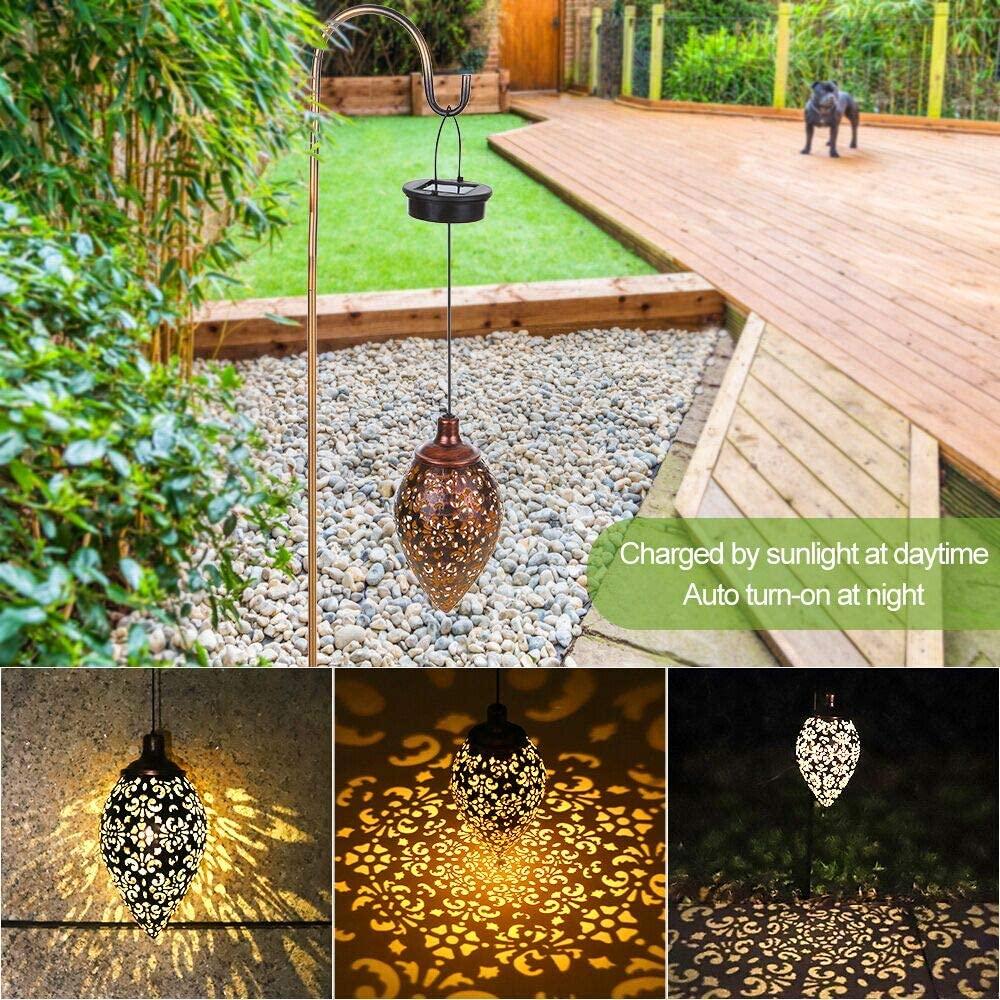 Solar LED Hanging Lantern for Outdoor Garden