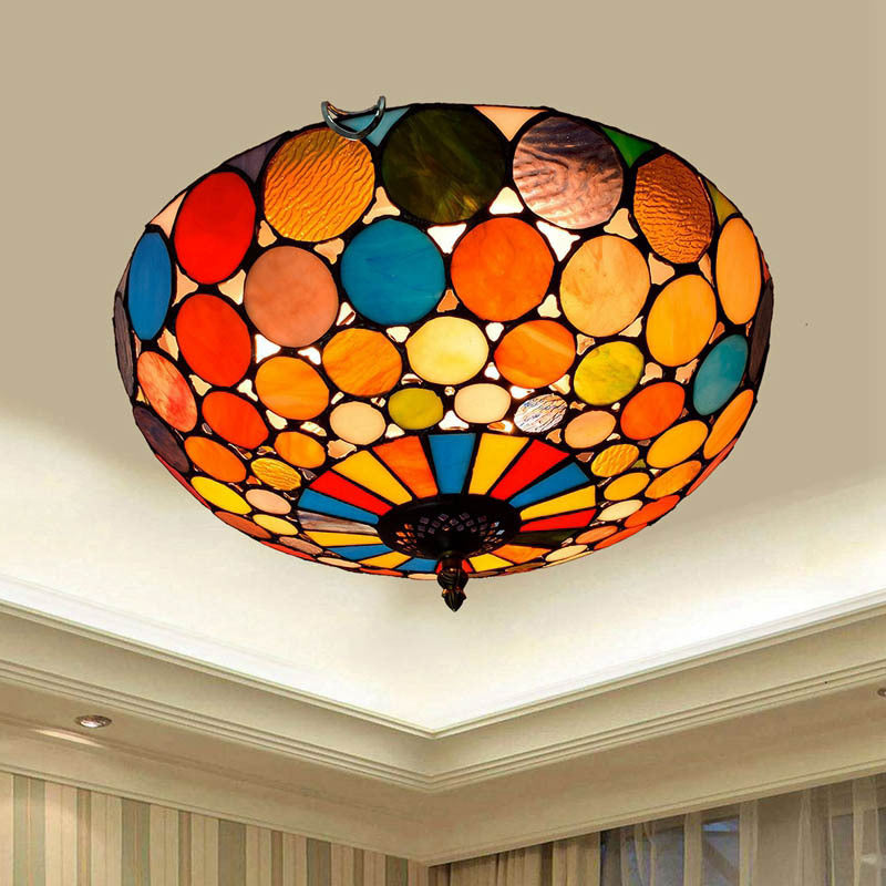 Tiffany Stained Glass Ceiling Light – 40cm