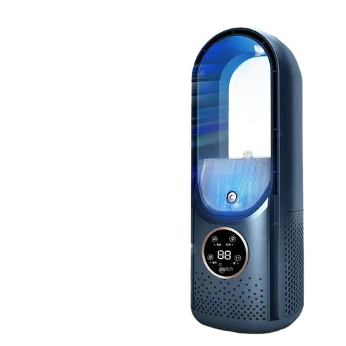 Portable USB Air Cooler & Humidifier Fan — 6 Speeds, Silent, with Timer