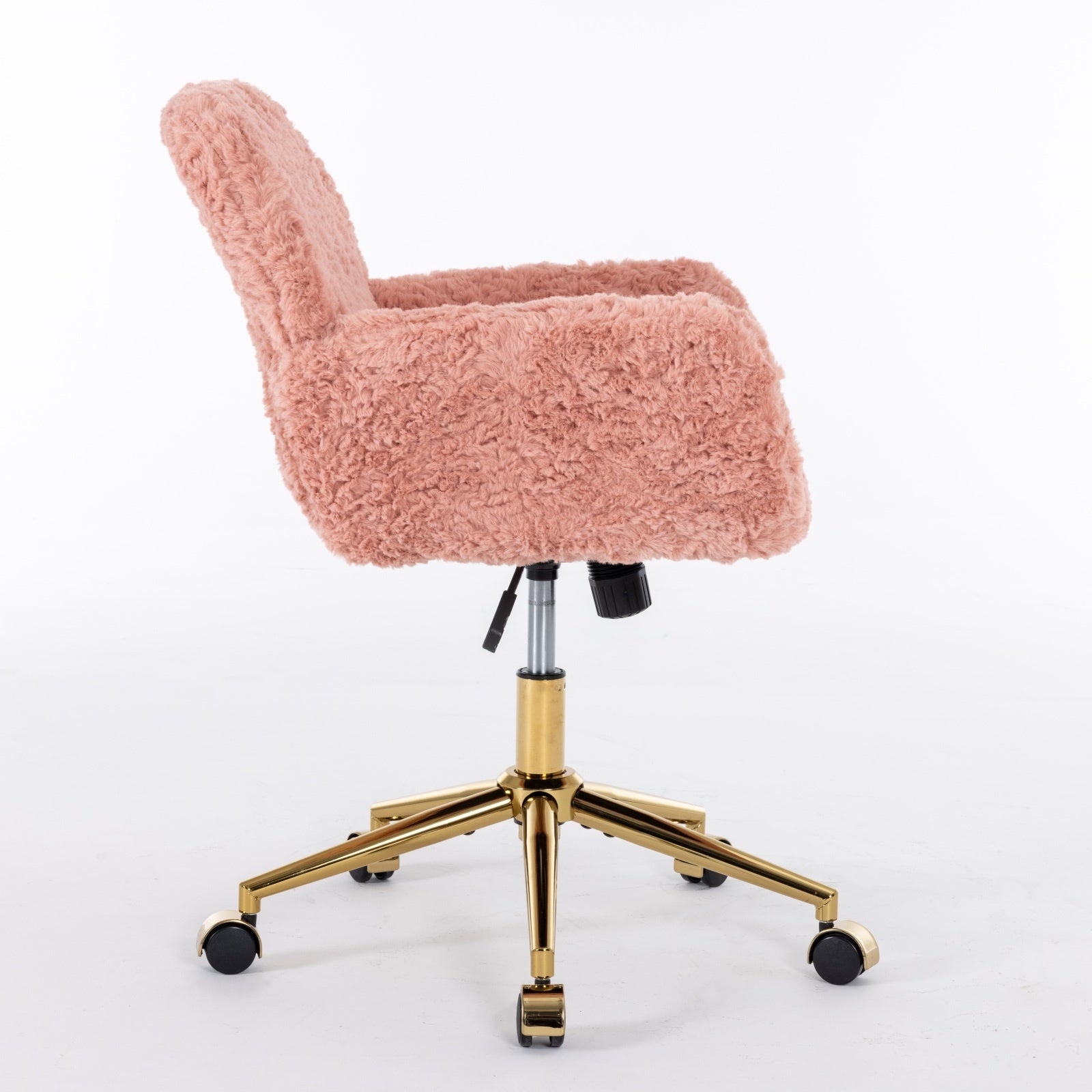 The Faux Fur Swivel Chair — Pink