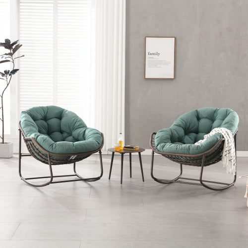 Comfortable Metal Rocking Chair - Indoor & Outdoor
