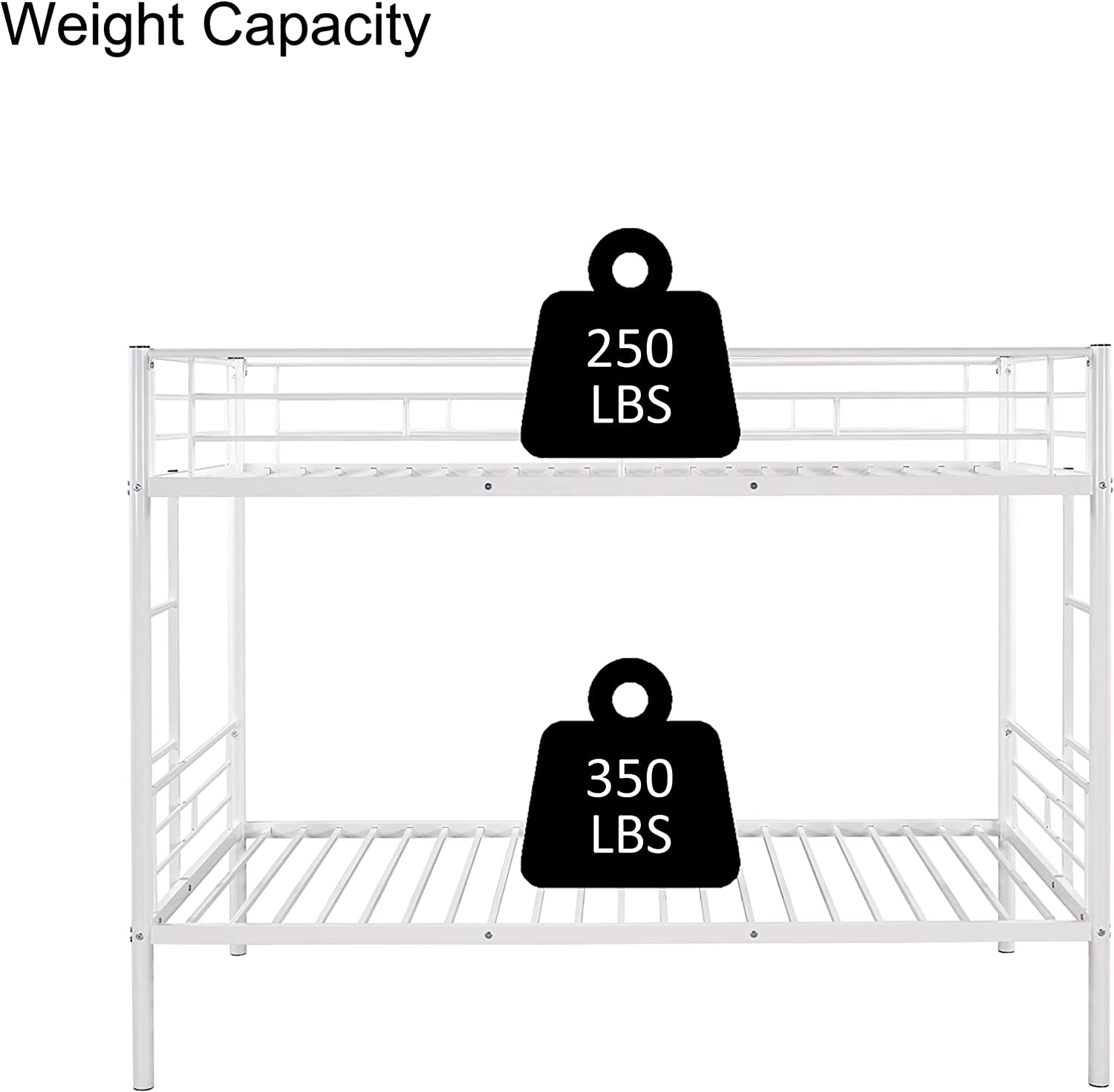 Twin Over Twin Metal Bunk Bed