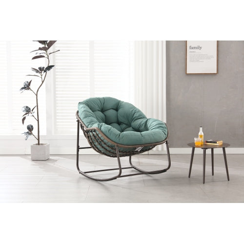 Comfortable Metal Rocking Chair - Indoor & Outdoor