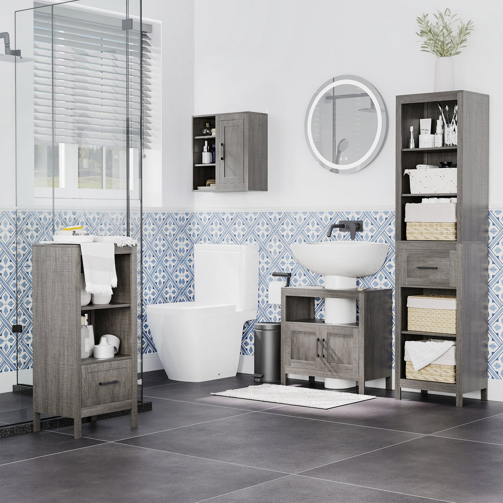 Under-Sink Bathroom Storage Cabinet — Gray