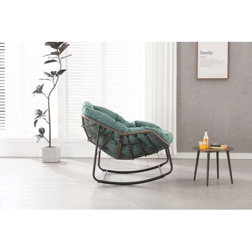 Comfortable Metal Rocking Chair - Indoor & Outdoor