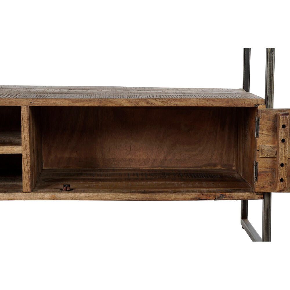 Mango Wood TV Stand with Metal Frame