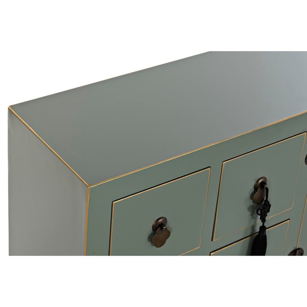 Oriental TV Unit – White, Black & Green