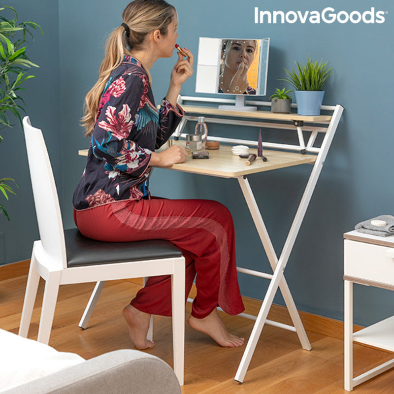 Folding Desk with Shelf