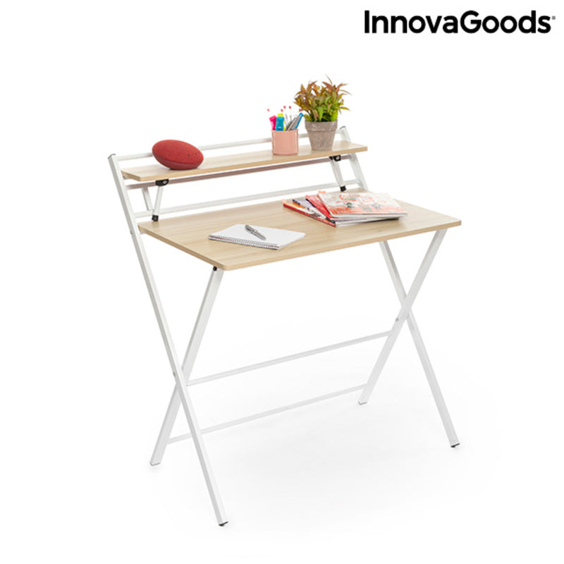 Folding Desk with Shelf