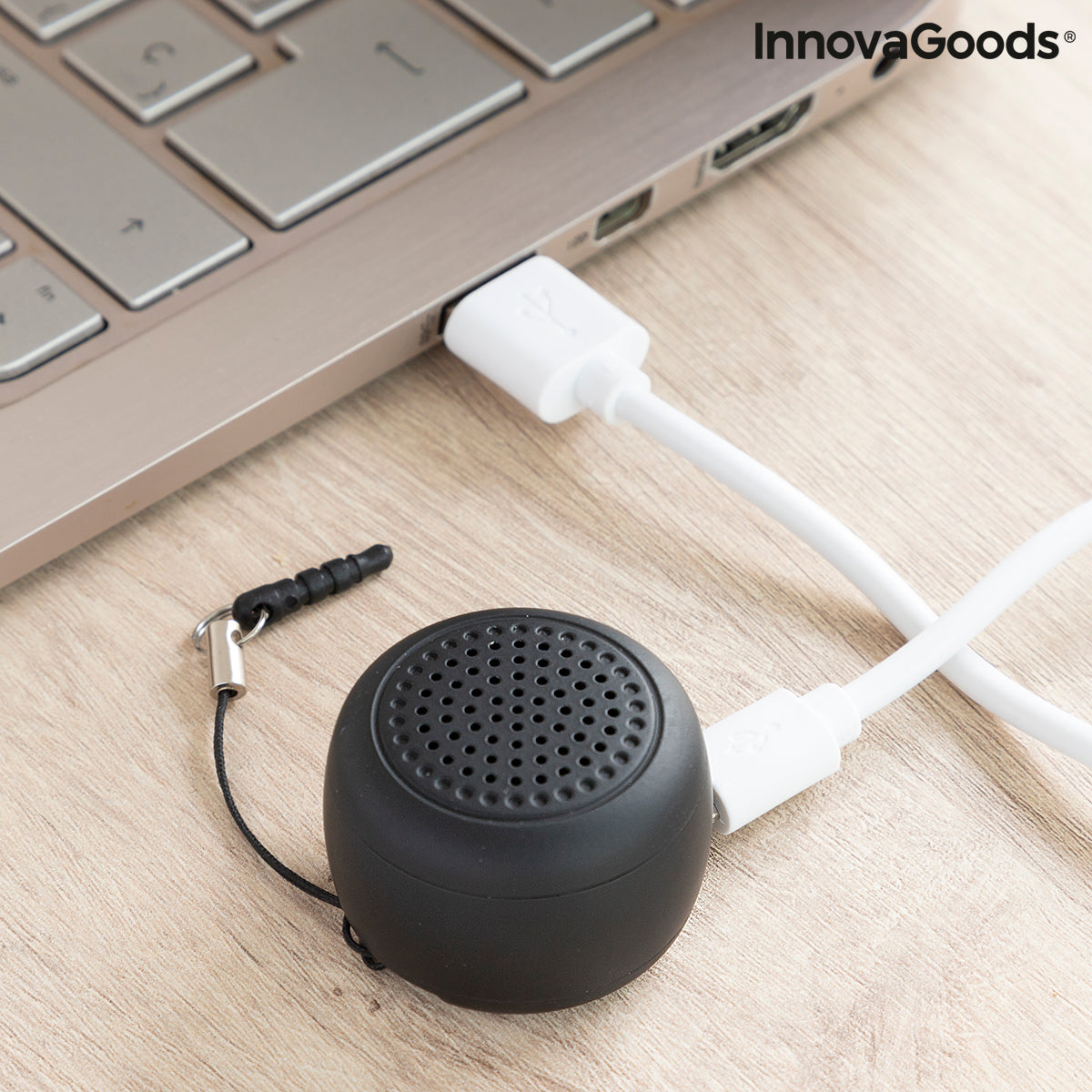 Miund Portable Bluetooth Speaker with Selfie Remote