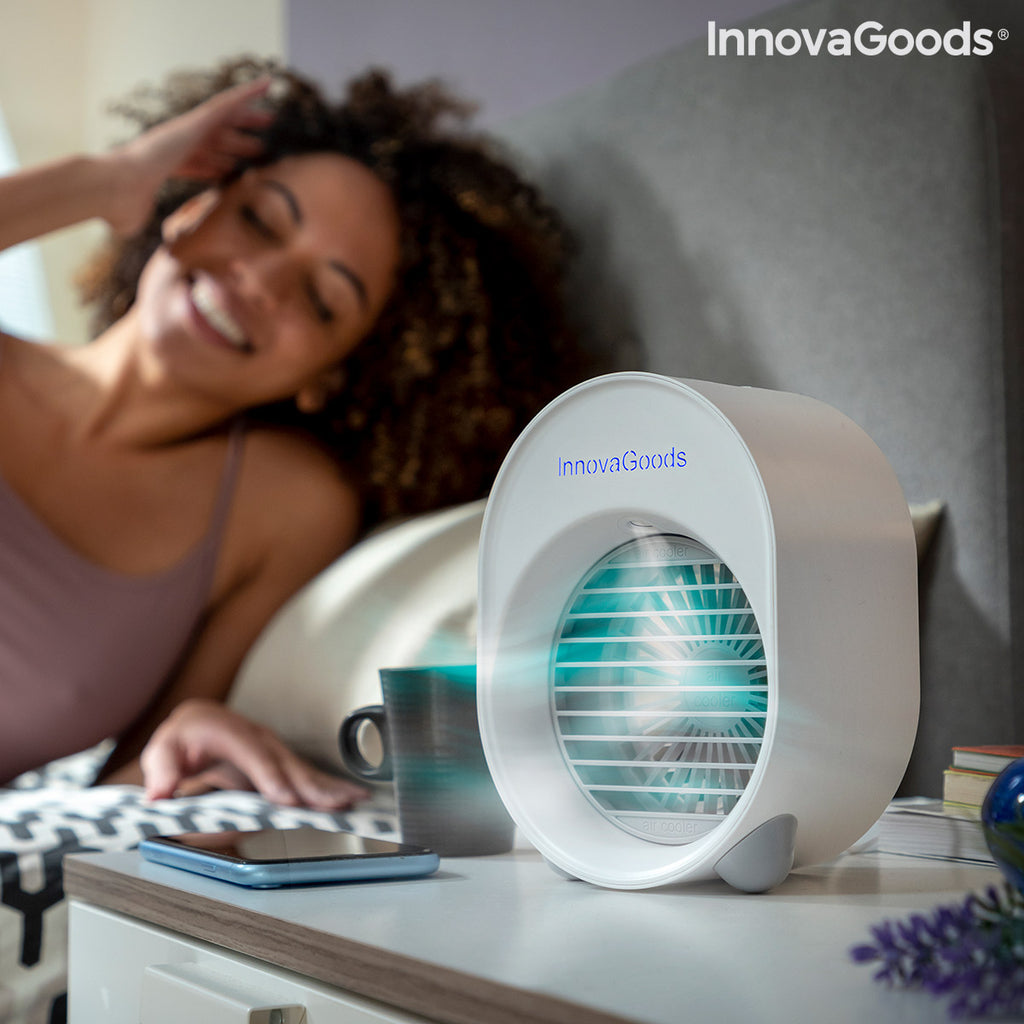 Mini Air Cooler & Humidifier with LED