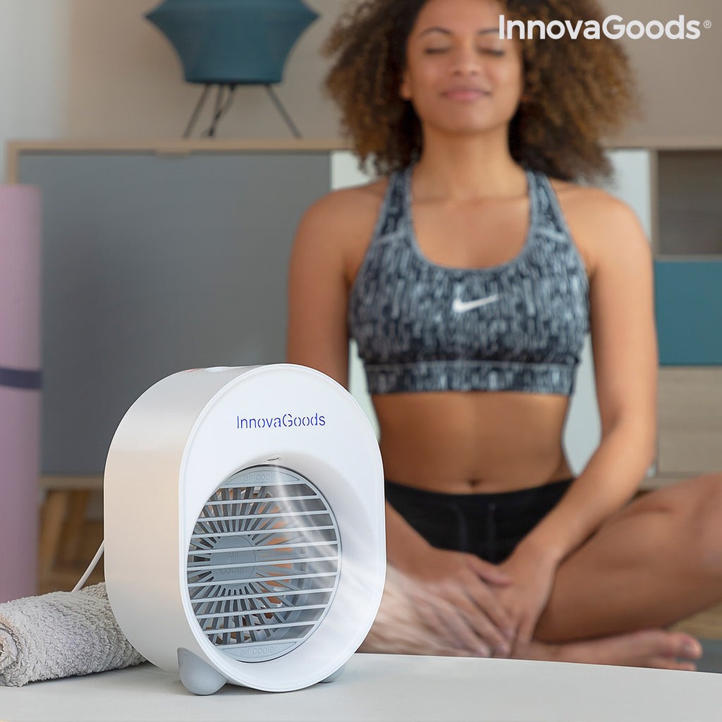 Mini Air Cooler & Humidifier with LED