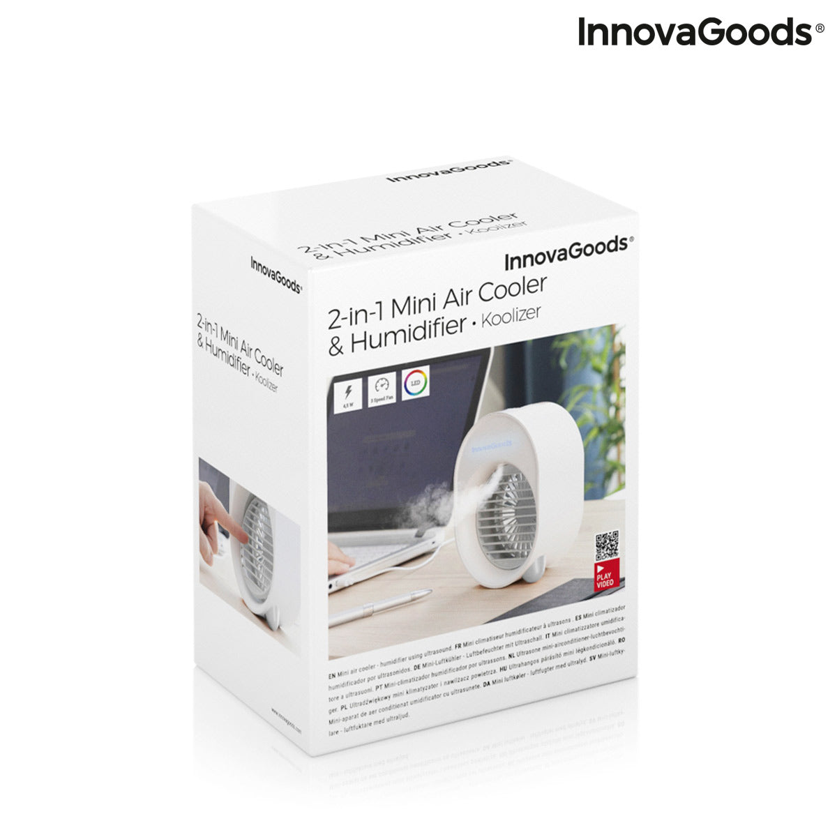 Mini Air Cooler & Humidifier with LED