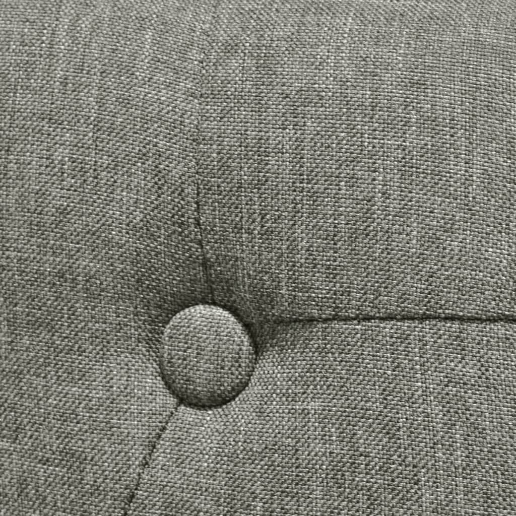 NNEVL Dining Chairs 6 pcs Grey Fabric-4