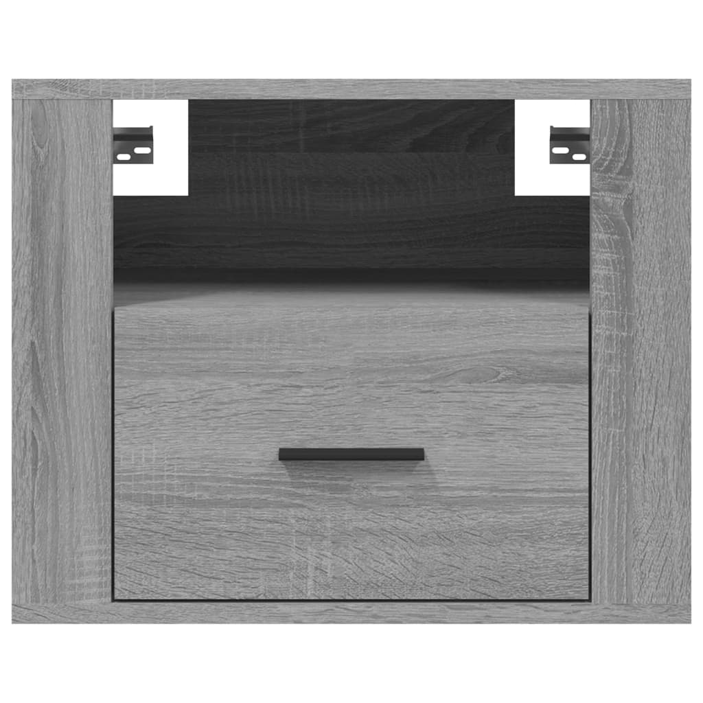 NNEVL Wall-mounted Bedside Cabinet Grey Sonoma 50x36x40 cm-4