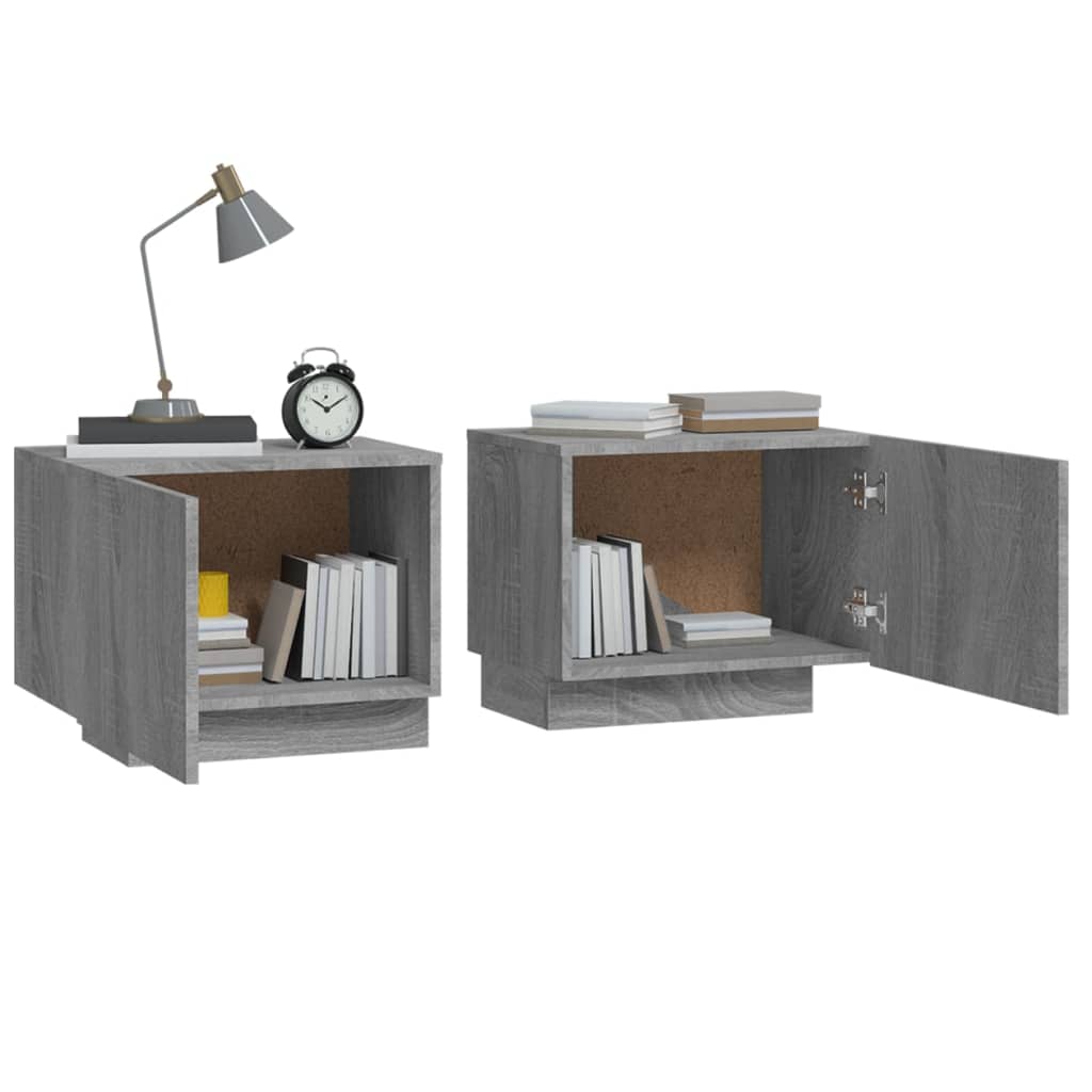 Grey Sonoma Bedside Cabinet