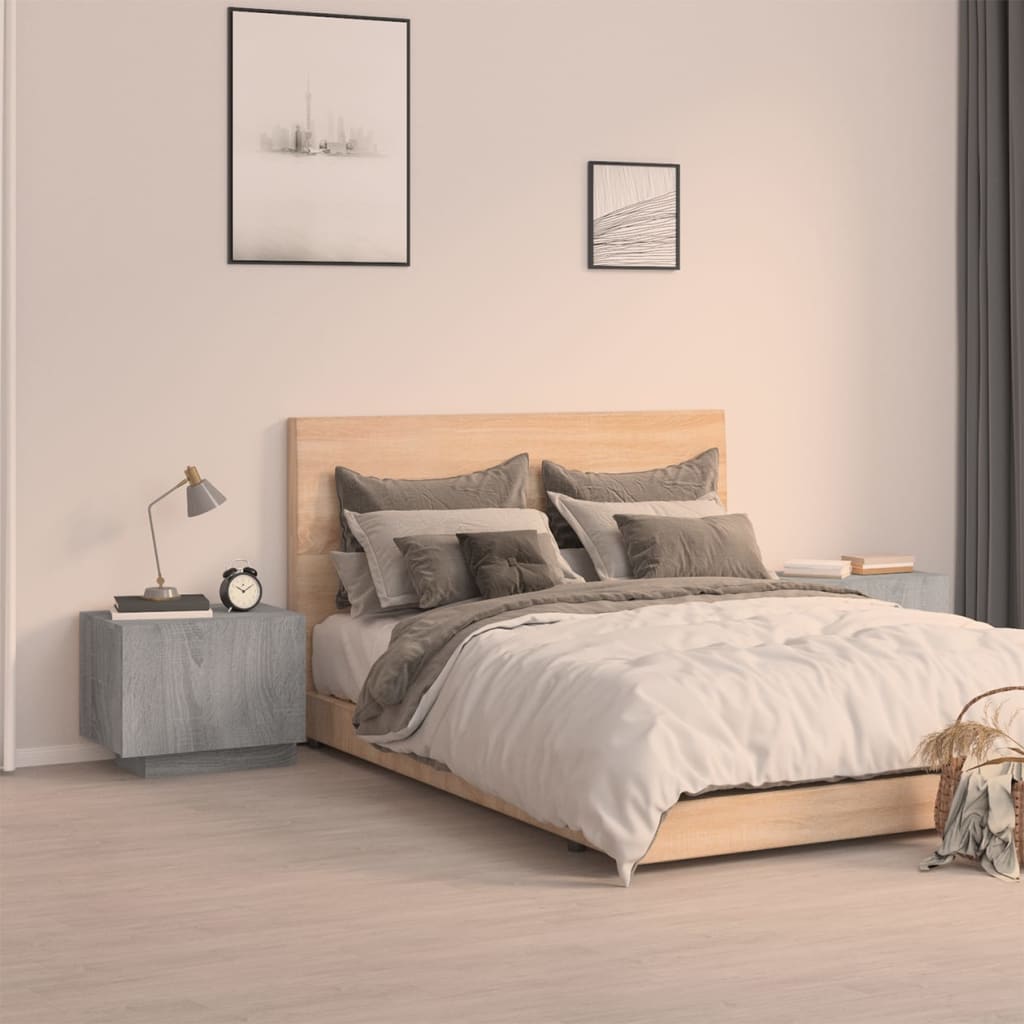 Grey Sonoma Bedside Cabinet