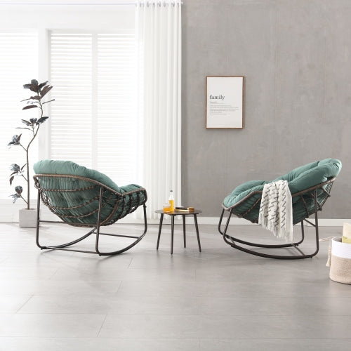 Comfortable Metal Rocking Chair - Indoor & Outdoor