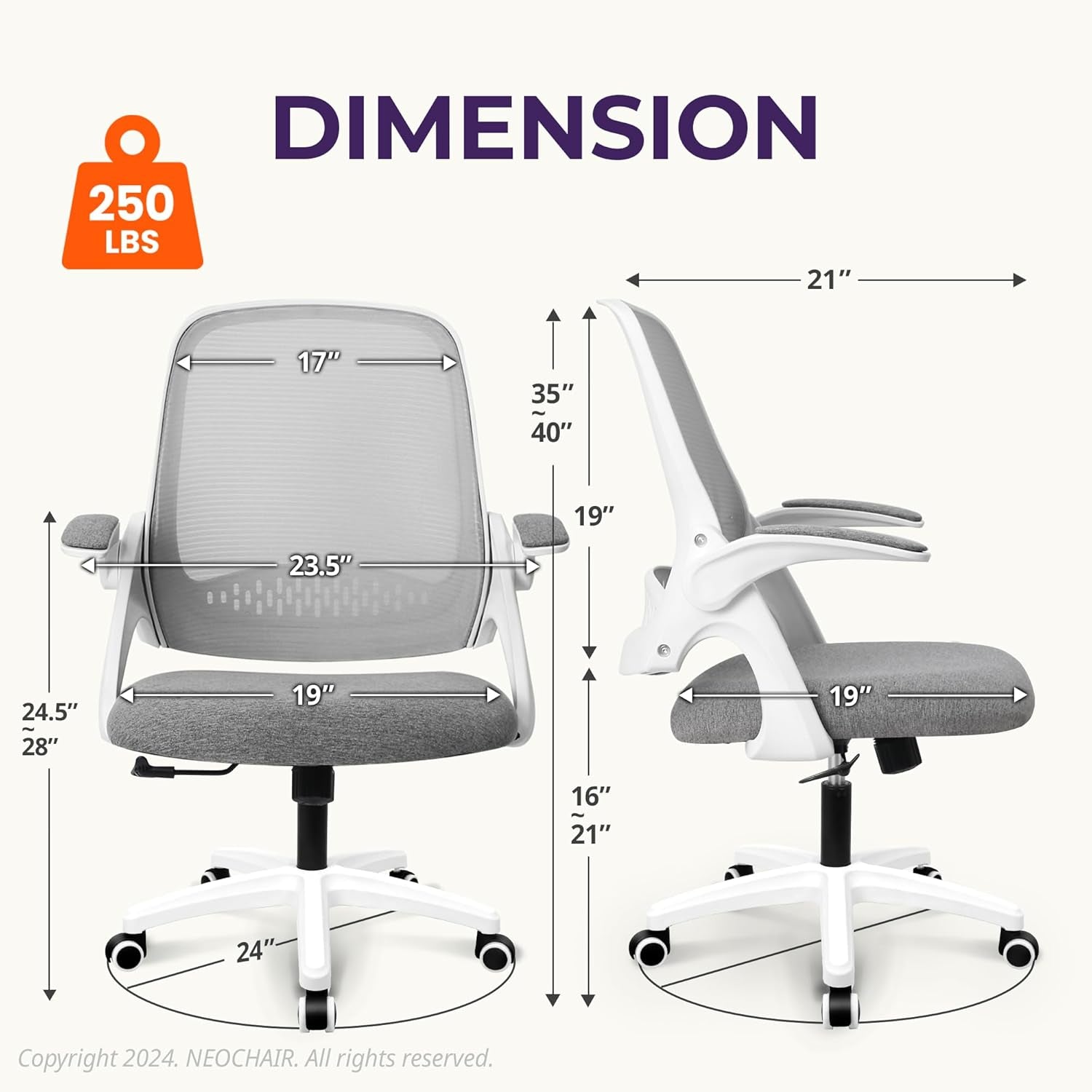 Ergonomic Desk Chair with Lumbar Support