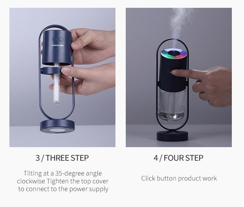 USB Air Humidifier with Projection Night Light