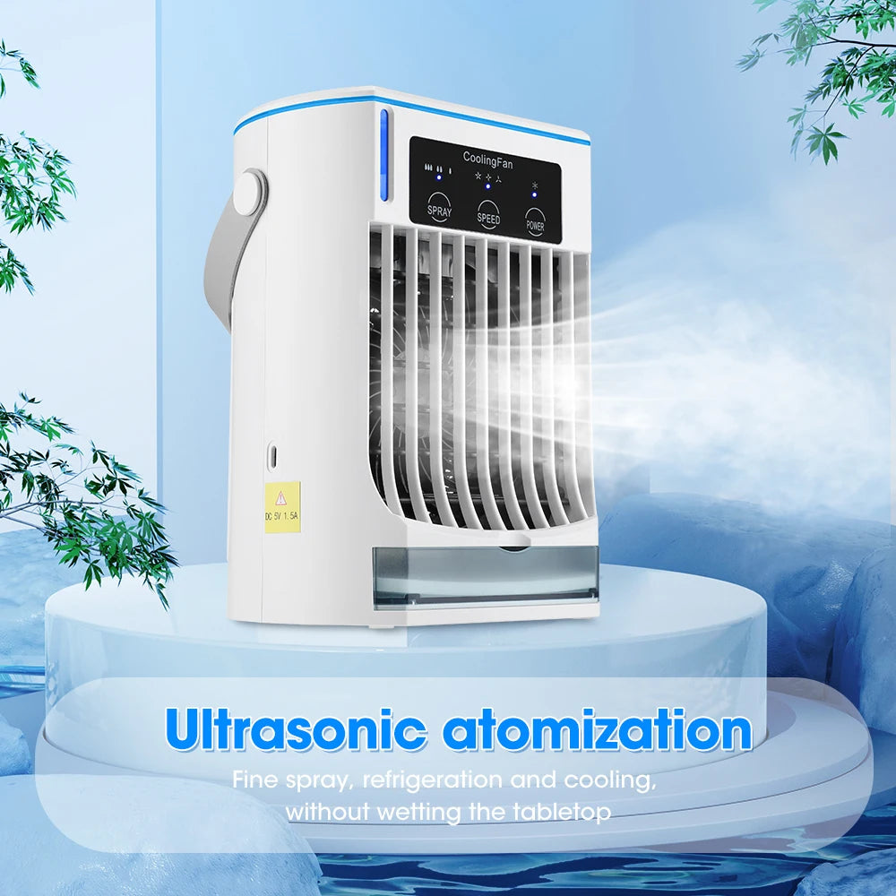 Portable Mini Air Cooler with Mist