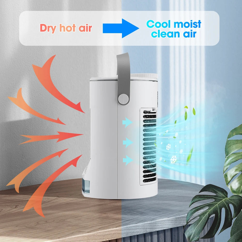 Portable Mini Air Cooler with Mist