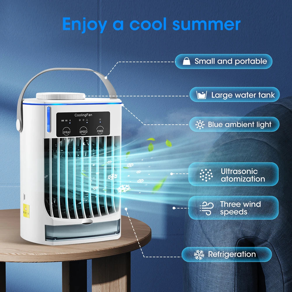 Portable Mini Air Cooler with Mist