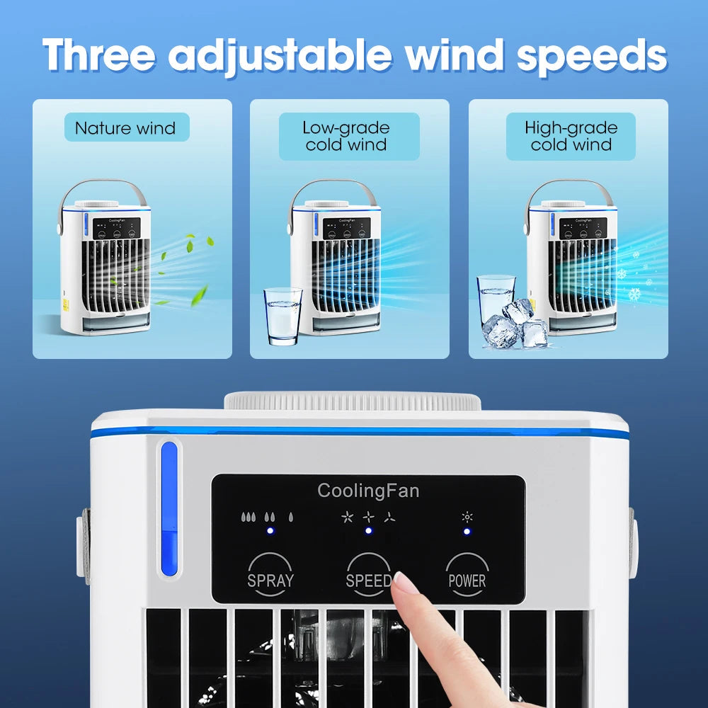 Portable Mini Air Cooler with Mist