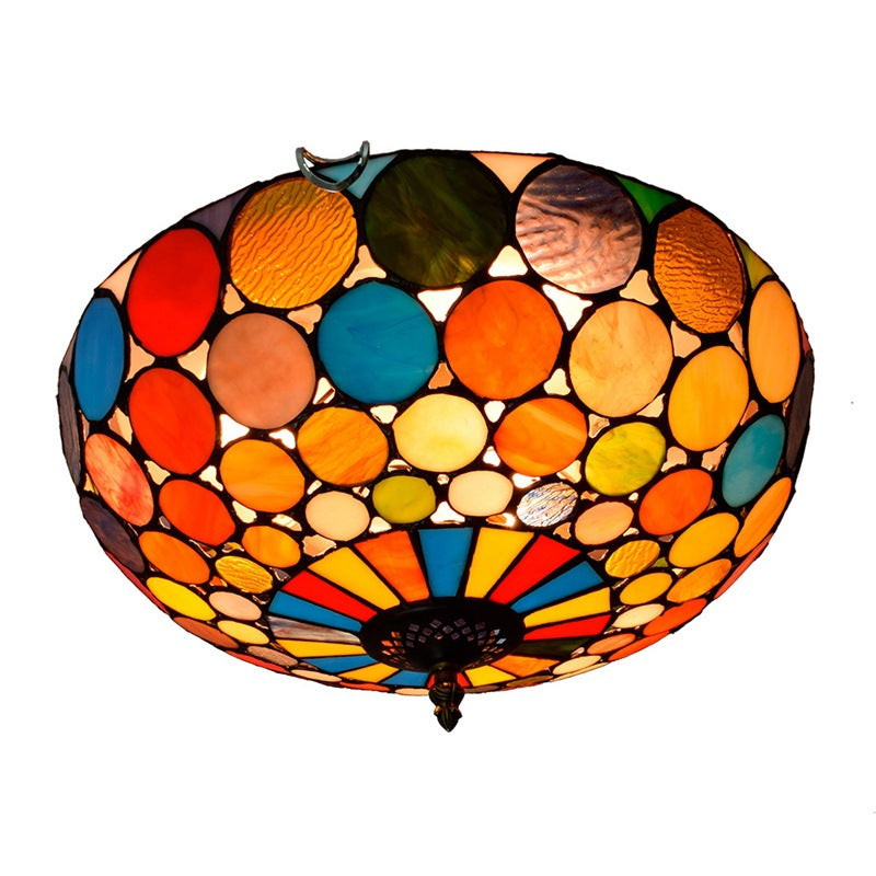 Tiffany Stained Glass Ceiling Light – 40cm
