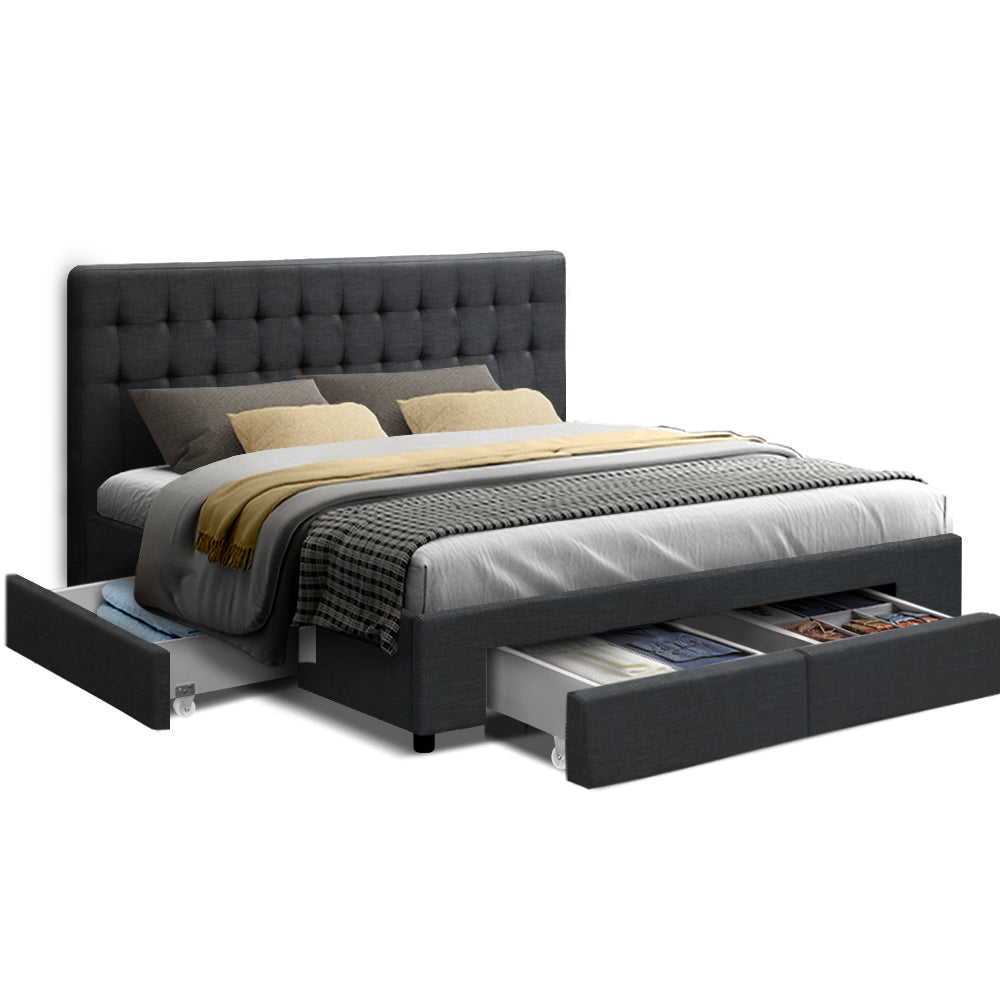 Avio Bed Frame with Storage Drawers