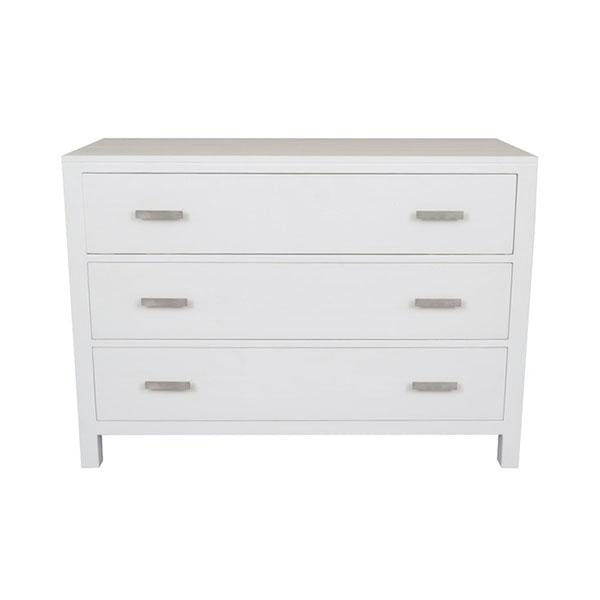 Catalina Crossed White Chest of Drawers